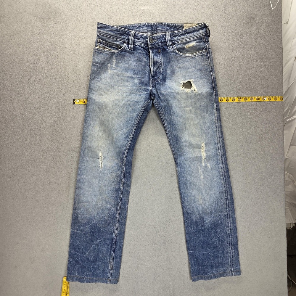 Diesel Jeans Mens 31x32 Blue Safado Regular Slim Straight Made In Italy 008LD